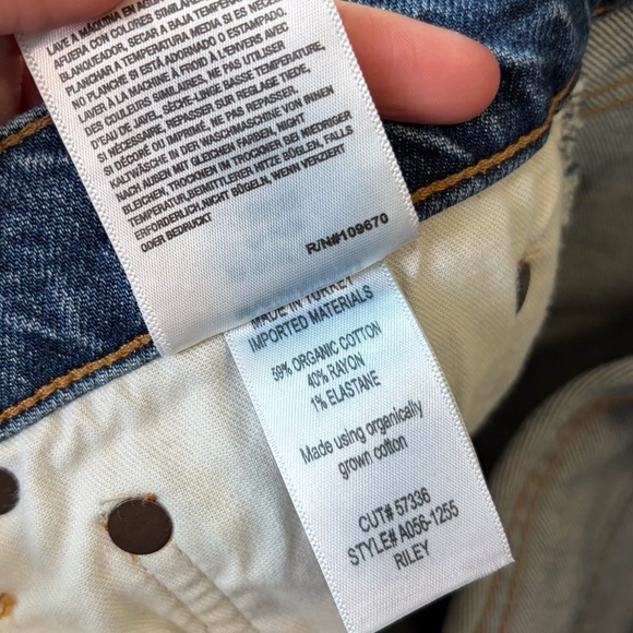 Agolde Riley High Rise Straight Crop Jeans - Picture 10 of 12